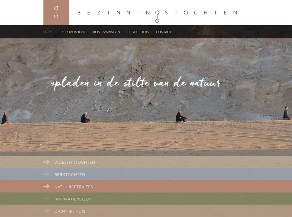 Reiswebsite Bezinningstochten ITIP