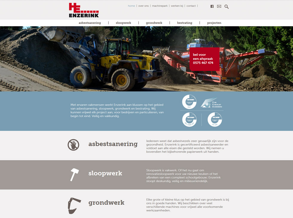 Enzerink asbestsanering, sloopwerk, grondwerk en bestrating