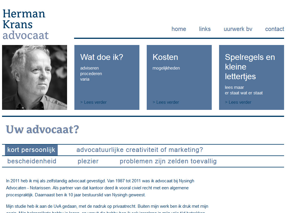 Website Krans advocaat