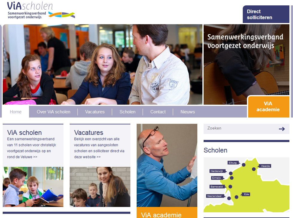 Website ViA-scholen